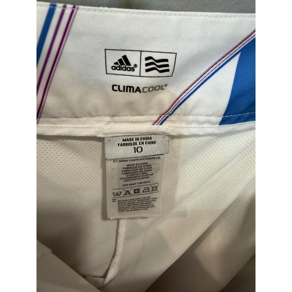 Adidas Climacool Golf Wmns Sz 10 Teal Orange Purple Geometric Skirt Bundle - Picture 9 of 9
